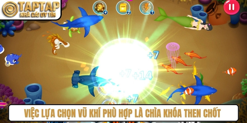 Việc lựa chọn vũ khí phù hợp là chìa khóa then chốt giúp bạn thắng lớn