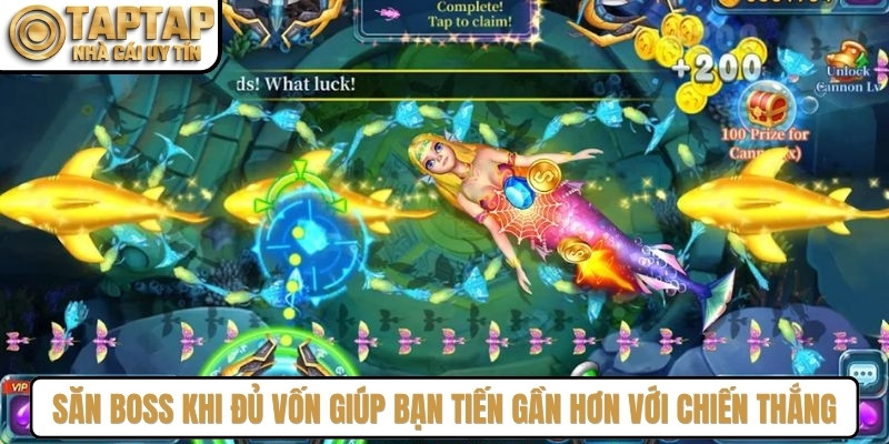 Săn Boss khi đủ vốn giúp bạn tiến gần hơn với chiến thắng