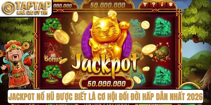 Jackpot nổ hũ được biết là cơ hội đổi đời hấp dẫn nhất 2026